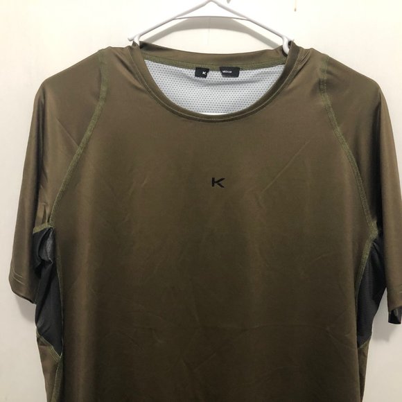 KORAL Mens Short Sleeve Activewear Top Medium - Picture 2 of 3